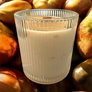 CORNUCOPIA HOLIDAY Scented Candle in Ribbed Glass Holder, SCENT UNLEASHED LLC